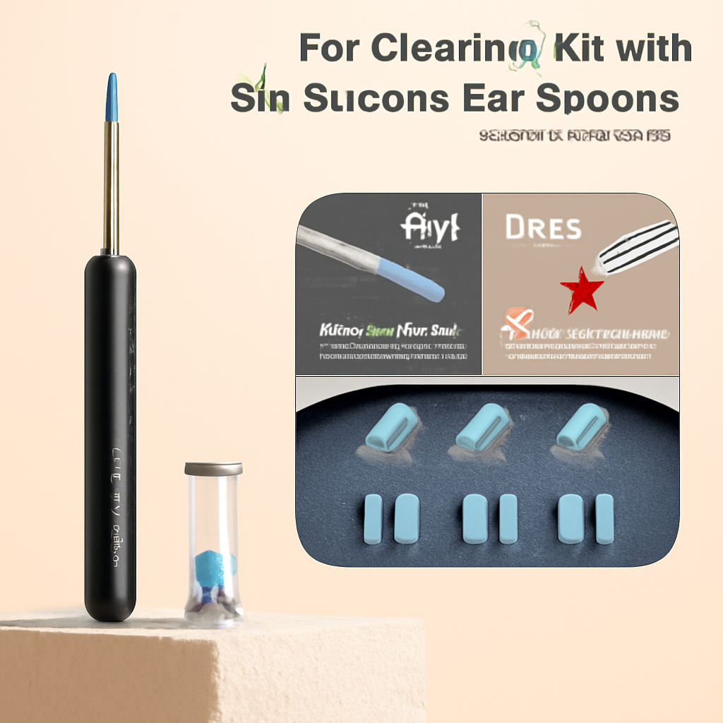 Ear Wax Removal, Kit Wireless Ear Cleaner with 500W Camera 6 Led Lights, Kids Adults Ear Wax Removal Tool for iOS and Android Phones